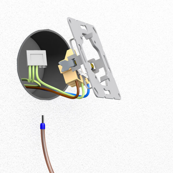 Earthing cable with push-button and wire end sleeve for textiles - Image 4