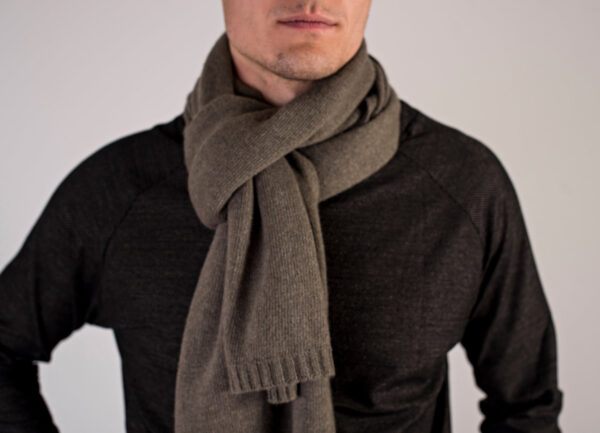 Men's shielded Scarf Calix, Merino/Cashmere