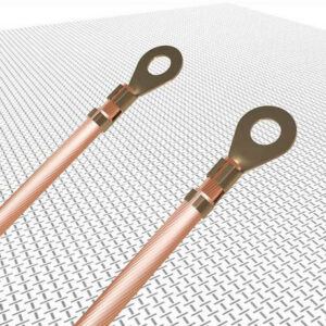 Earthing cable with eyelets for desk